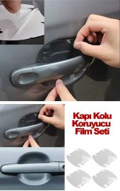 Araba Kapı Kolu Çizik Aşınma Önleyici Koruyucu Filmi Seti 4lü - 1