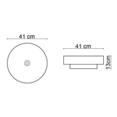 LENA TEZGAHÜSTÜ LAVABO (MAT GRİ-BEYAZ) E-W1501MGB - 3