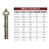 FRT KLİPSLİ ÇELİK DÜBEL M8*100 - 2