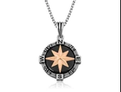 Gümüş Pusula Kolye - 1