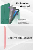 Apple iPad 11. Nesil Uyumlu 11 inç Kalem Bölmeli Standlı Fuchsia Tri Folding Tablet Kılıfı thumbnail 10