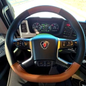 DİKİŞLİ DİREKSİYON KILIFI SİYAH İT-HAL DERİ TABA DERİ SİYAH DİKİŞLİ SCANİA YENİ TIR KAMYON İÇİN thumbnail 1