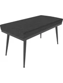 Wood House Poli Bahçe Köşe Takımı Siyah thumbnail 2