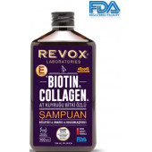 REVOX BIOTIN & COLLAGEN ve AT KUYRUĞU BİTKİ ÖZÜ '' E VİTAMİNİ KATKILI ÖZEL SAÇ BAKIM ŞAMPUANI 360 ml - 400 ML - 1