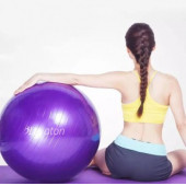 Leyaton Mor 55 cm Pilates Topu Büyük Boy Kalın Yoga Pilates Top - 2