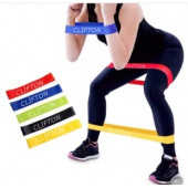 5 Li Farklı Dirençte Squat Bandı Hafif Orta Sert Pilates Aerobik Çalışma Lastiği Egzersiz Fitness - 3