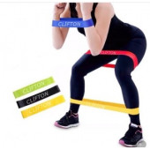 3 Lü Set Farklı Dirençte Squat Bandı Hafif Orta Sert Latex Pilates Aerobik Çalışma Lastiği thumbnail 2