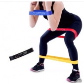 Clifton Aerobik Band Pilates Plates Yoga Fitness Squat Çalışma Lastiği Latex Egzersiz Siyah - 1