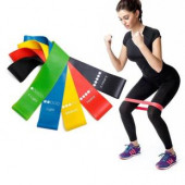 Clifton Pilates Direnç Lastiği Aerobik Yoga Gym Egzersiz Bandı Spor Seti Plates 5'li Bant Seti - 2
