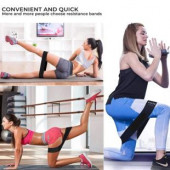 3 Lü Farklı Dirençte Squat Bandı Hafif Orta Sert Pilates Aerobik Çalışma Lastiği Egzersiz Fitness - 5