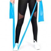 Leyaton Pilates Bandı Jimnastik Plates Lastiği 90x15 Cm Egzersiz Aerobik Bant 1 Adet Mavi - 2