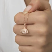 Gümüş Rose İncili İstiridye Bayan Kolye thumbnail 7