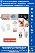 Özel Üretim Horlama Azaltıcı Rahat Nefes Alıp Verme Uyku Horlama Önleyici Burun Delik Aparatı 8 Adet - 1