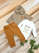 Hırkalı Erkek Bebek Takım  ST08502 - 8