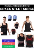 Özel Üretim Jinekomasti Dik Duruş Toparlayıcı Göbek Sıkılaştırıcı Elastik Erkek Atlet Korse - 1