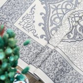 Hediyelik İpek Nur Tafta Seccade Lacivert 68x110 cm - 300 gr - 4