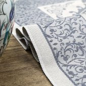 Hediyelik İpek Nur Tafta Seccade Lacivert 68x110 cm - 300 gr - 5