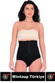 Özel Üretim Vücut Şekillendirici Beden Küçülten Toparlayıcı Ağraflı Yüksek Bel Slip Korse thumbnail 2