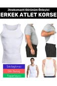 Özel Üretim Jinekomasti Dik Duruş Toparlayıcı Göbek Sıkılaştırıcı Elastik Erkek Atlet Korse thumbnail 1