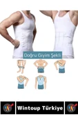 Özel Üretim Jinekomasti Dik Duruş Toparlayıcı Göbek Sıkılaştırıcı Elastik Erkek Atlet Korse thumbnail 5