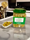 Yöresel Lezzetler Biber Dolgulu Doğal Tatlandırılmış Yeşil Zeytin (Kaya Tuzu-Su) 900 Gram - 3