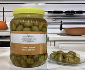 El Kırması Domat Sofralık Yeşil Zeytin İri Kalibre Pet Şişe 2200 Gram - 1