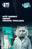 Mi Cat 10 Litre Kokusuz Doğal Bentonit Kedi Kumu Aktif Karbonlu Süper Topaklanan Ve Tozsuz - 1