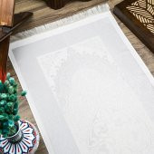 Hediyelik İpek Nur Tafta Seccade Gri 68x110 cm - 300 gr - 2