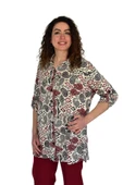 Kadın Büyük Beden Viskon Bluz BGL-ST04253 thumbnail 3