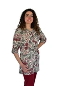 Kadın Büyük Beden Viskon Bluz BGL-ST04253 thumbnail 4