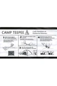 Artemis - CAMP TEEPEE 2 Kişilik Manuel Kurulum Çadır - 4