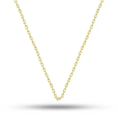 Gümüş Gold 0.30 Mikron 50 Cm Forse Kadın Zincir - 1