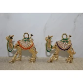 Swarovski Taşlı Minik Figür - Deve - 1