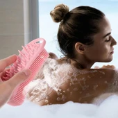 Kendiliğinden Askılı Peeling ve Masaj Etkili Silikon Banyo Vücut Fırçası - 2