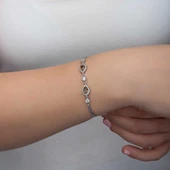 ​Gümüş Damla Zultanit Taşlı Kadın Bileklik - 5