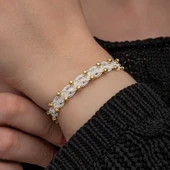 Gümüş Kazaziye Örgü Bileklik thumbnail 1