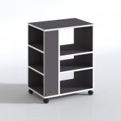 Kenzlife ofis yazıcı masası berubetto076 gri 076*060*40 tekerlekli sekreter - 3