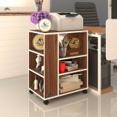 Kenzlife ofis yazıcı masası berubetto076 cvz 076*060*40 tekerlekli sekreter thumbnail 1