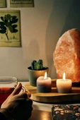 6Lı Takım- Himalaya Tuz Lambası 4-5Kg-Çankırı Ve Himalaya Kristal Kaya Tuzu Ve Seramik Seti - 3