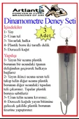 Dinamometre Deney Yapım Seti 3 Adet Deney Proje Tasarım Şırıngalı Basit Dinomometre Modeli Deney Malzemesi Okul Sınıf - 1