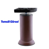 Gizli Plastik Bağlantı Aparatı M8 Civatalı Taban Kanepe Koltuk Baza Sehpa Montaj Ayak Ayağı 1 Adet thumbnail 4