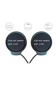 Motorcu Kask Kulakiçi Bluetooth Kulaklık Cevaplama ve Ses Tuşlu Siyah Mikrofonlu Bluetooth Kulaklık - 8