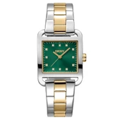 DKNY DK1L004M0075 ALTIN KAPLAMA YEŞİL KADRAN DİKDÖRTGEN KADIN KOL SAATİ - 1