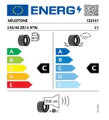 Milestone 245/40 ZR18 TL 97W REINF. CARMILE SPORT Yaz Lastiği (Üretim Tarihi:2024) thumbnail 2
