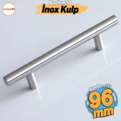 5 ADET RoseMary İnox Metal Kulp 96 mm ( 9.6 cm ) Mobilya Mutfak Çekmece Dolap Kapak Kulpu Kulbu thumbnail 3