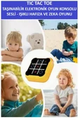 TIC TAC TOE TAŞINABİLİR ELEKTRONİK OYUN KONSOLU - SESLİ IŞIKLI ZEKA VE HAFIZA OYUNU - 6