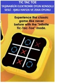 TIC TAC TOE TAŞINABİLİR ELEKTRONİK OYUN KONSOLU - SESLİ IŞIKLI ZEKA VE HAFIZA OYUNU - 4