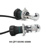 H4 Xenon Ampul Çift Devre 4300K 2 Adet - 1