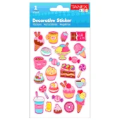 Tanex Kids Sticker Dondurma-Kahve Serisi 24 Parça (25061) - 1