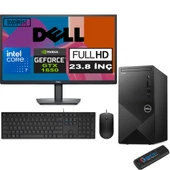 Dell Vostro 3030 mt Intel Core I7 12700 32GB Ddr5 1tb SSD 23.8" Fhd Windows 11 Pro Nvidia Nvidia GTX1650-4GB Masaüstü Bilgisayar 23N3030I7GTX1650P18 + Zetta USB Bellek - 1